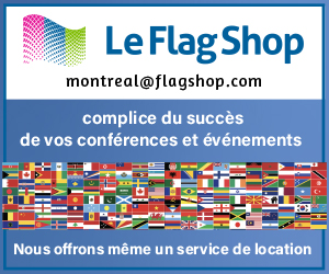 Hampes, oriflammes, nappes, bannières, tentes, Le Flag Shop Montréal