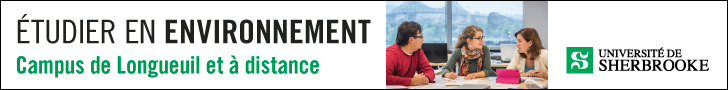 Étudier en environnement | Université de Sherbrooke
