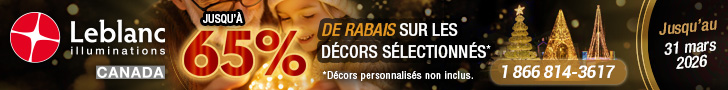 Leblanc Illuminations : Jusqu'à  65% de rabais sur décors sélectionnés
