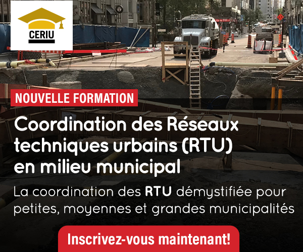 Nouvelle formation sur la coordination des RTU en milieu municipal