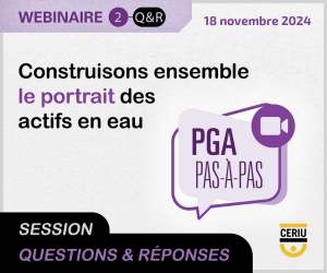 Webinaire : Construisons ensemble le portrait des actifs en eau