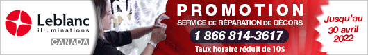 Promotion : Service de réparation des décors | Leblanc Illuminations