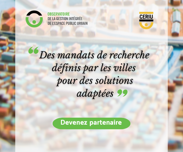 Mandats de recherche fixés par les ville pour des solutions adaptées