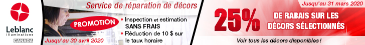 Leblanc Illuminations | 25% de rabais sur les décors sélectionnés
