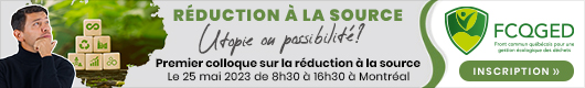 Premier colloque sur la réduction à la source | Le 25 mai à Montréal
