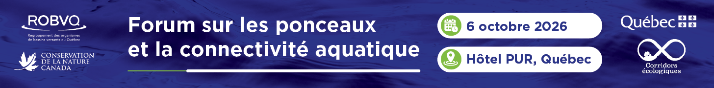 Forum sur les ponceaux et la connectivité aquatique : 6 octobre 2026