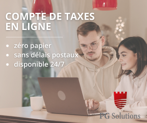 Compte de taxes en ligne—dites adieu aux délais postaux | PG Solutions