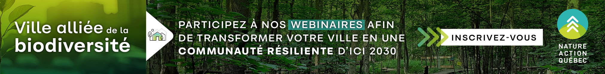 Participez à nos webinaires « Ville alliée de la biodiversité » !