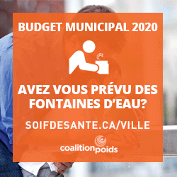 Budget Municipal 2020 : Avez vous prévu des fontaines d'eau ?