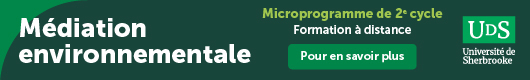 Médiation environnementale—Microprogramme de 2e cycle | En savoir plus