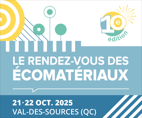 Le Rendez-vous des écomatériaux : 21-22 octobre à Val-des-Sources