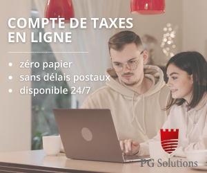 PG Solutions | Compte de taxes en ligne : zéro papier, disponible 24/7