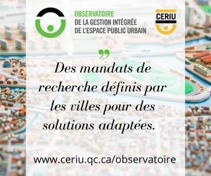 CERIU : Observatoire sur la gestion intégrée de l'espace public urbain