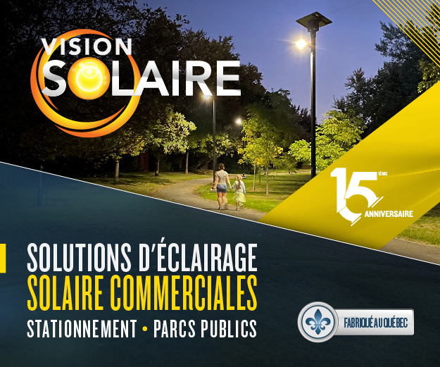 Vision Solaire – Solutions d'éclairage solaire commerciales